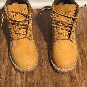 Timberland Kids Tan Lace-Up Boots
